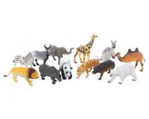 Safari zvieratká 24ks v dbx, 14cm   