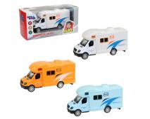 Obytné auto kovové, spätný chod 11cm