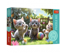 Puzzle 60 Tri mačiatka