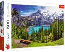 Puzzle 1500 Jazero vo Švajčiar.Alpách