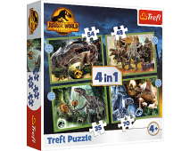 Puzzle 4v1 Jurský Park