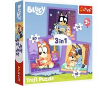 Puzzle 3v1 Stretnutie Bluey