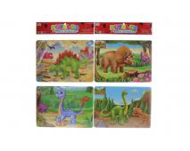 Puzzle dino 2 druhy 48x25cm             