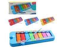 Xylofon 3 farby, 24 cm
