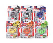 Robot auto 6 farieb, skladací 17,5cm