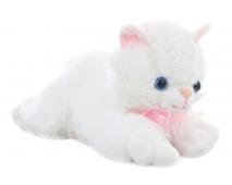 Plyš mačka biela 30cm                   