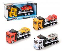 Nákladné auto s autíčkom, so svetlom a z