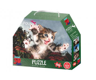 3D Puzzle Mačičky 3ks v balení