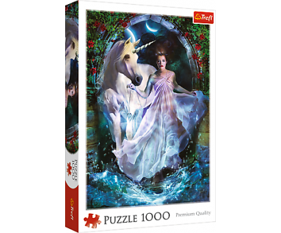 Puzzle 1000 Jednorožec s vílou