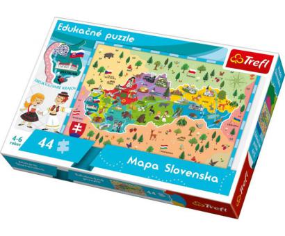 Puzzle 44 edukatívne mapa Slovenska