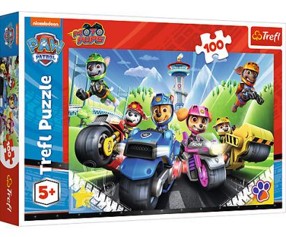 Puzzle 100 Paw Patrol na motocykloch