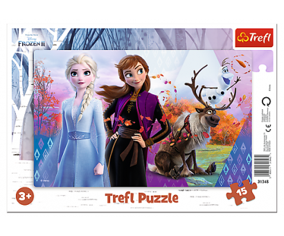 Puzzle 15 rámkové Disney Frozen 2