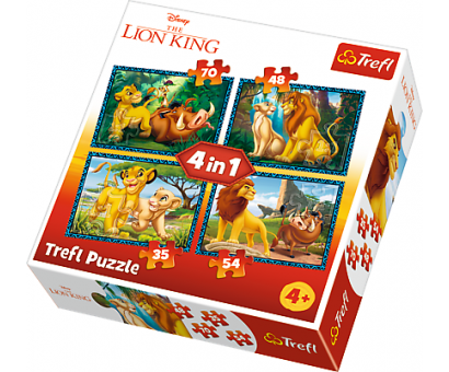 Puzzle 4v1 Leví Kráľ