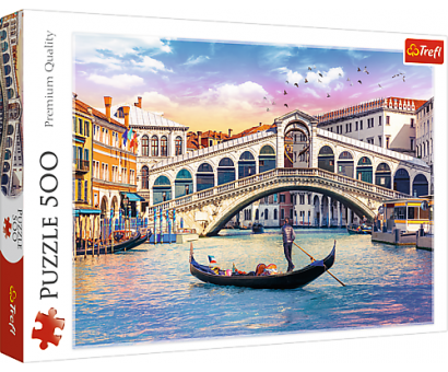 Puzzle 500 Benátky most Rialto