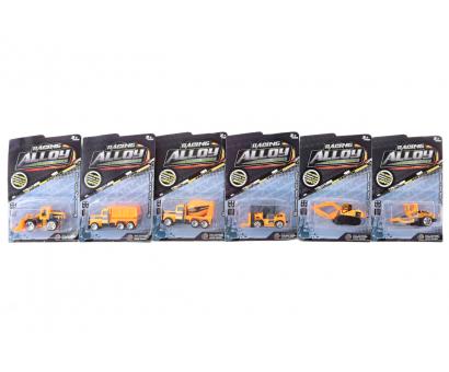 Stavebné auto 6 druhov, kovové 7,5cm