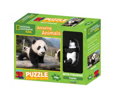 3D Puzzle Panda 100 + figurka