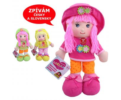 Bábika textilná spieva česky a slovensky
