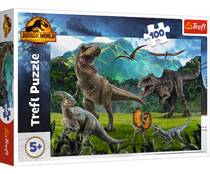 Puzzle 100 Dinosauri Jurský park