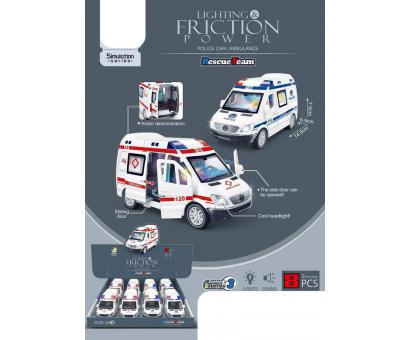 Auto ambulanc/policia na BO,svetlo,zvuk