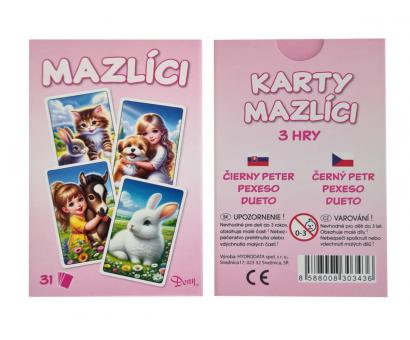 Čierny Peter Mazlíci ružový