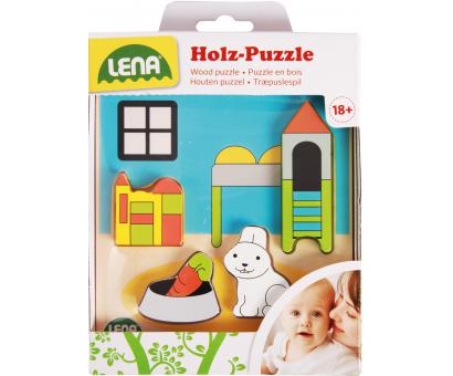 Drevené puzzle detská izba 