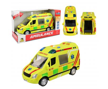 Auto ambulancia 27cm na zotrvačník