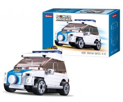 Stavebnica naťahovacie policajne auto