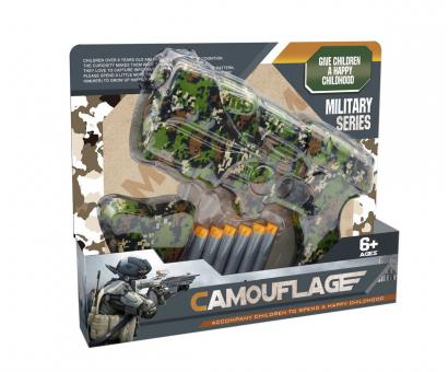 CAMOUFLAGE Pištoľ na mäkké strely