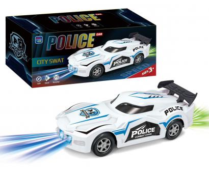 Policajné auto so svetlami