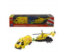 Ambulancia+vrtulník so zvukom a svetl.