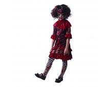 Šaty na karnev.- strašidelný klaun 130cm