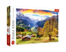 Puzzle 1000 Malebná alpská dedinka