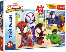 Puzzle 24 Maxi Spidey a jeho priatelia