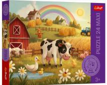 Puzzle 24 Maxi Krava na farme