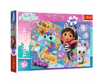 Puzzle 100 Priatelia v mačacom domčeku