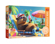 Puzzle 100 Capybarin štýl relaxu