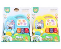 Piánko autobus 2 farby 19cm            