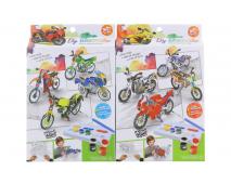 Motorky 2 druhy maľovacie 26,5cm        