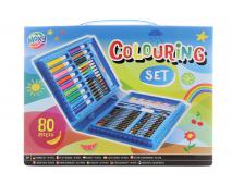 Box s maľovacími potrebami 80ks,29cm