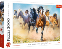 Puzzle 2000 Cválajúce kone