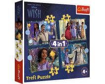 Puzzle 4v1 Wish Disney