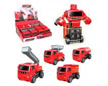 Autá hasičské meniace sa - robot