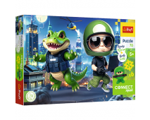 Puzzle 70 Connect Krokodíl vo veste