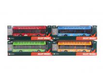 Autobus 4 farby kovový 19,5x4,5cm