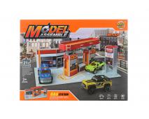 Benzínka stavebnica + kovové auto