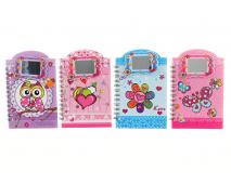 Zápisník 4 druhy dievčenský, 9x14cm