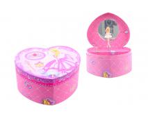 Hracia skrinka šperkovnica princezná