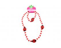 Náhrdelník+náramok lienky 12ks v dbx