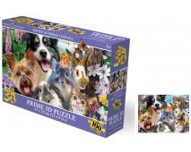Puzzle 3D - Smejúce sa domáce zvieratá
