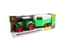 Traktor s prívesom pre kone 40x14cm